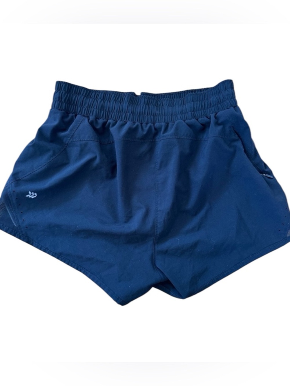 All In Motion Girls Running Shorts L 14/16 Black Performance Athletic Zip Pocket